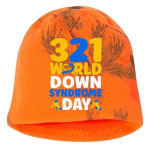 World Down Syndrome Day Awareness March 21 Kati - Camo Knit Beanie