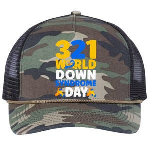 World Down Syndrome Day Awareness March 21 Retro Rope Trucker Hat Cap