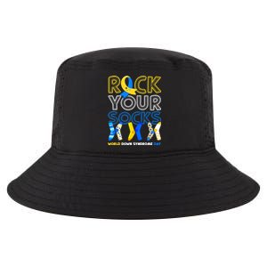 World Down Syndrome Day Rock Your Socks Groovy Cool Comfort Performance Bucket Hat