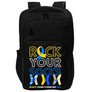 World Down Syndrome Day Rock Your Socks Groovy Impact Tech Backpack