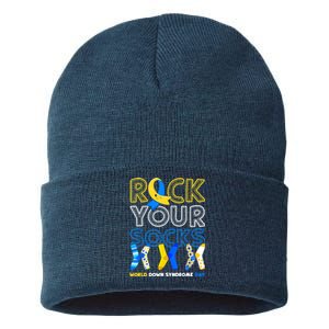 World Down Syndrome Day Rock Your Socks Groovy Sustainable Knit Beanie