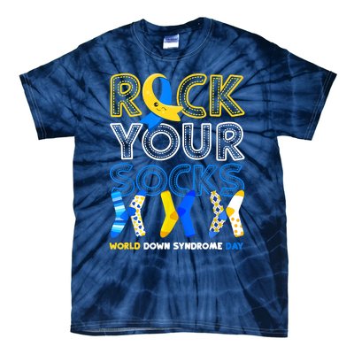 World Down Syndrome Day Rock Your Socks Groovy Tie-Dye T-Shirt