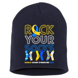 World Down Syndrome Day Rock Your Socks Groovy Short Acrylic Beanie