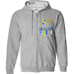 World Down Syndrome Day Rock Your Socks Groovy Full Zip Hoodie