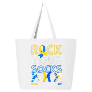 World Down Syndrome Day Rock Your Socks Groovy 25L Jumbo Tote