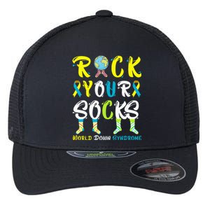 World Down Syndrome Day Rock Your Socks Awareness Flexfit Unipanel Trucker Cap