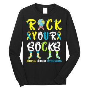 World Down Syndrome Day Rock Your Socks Awareness Long Sleeve Shirt