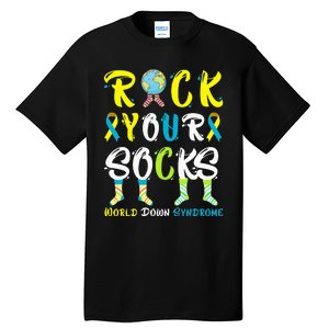 World Down Syndrome Day Rock Your Socks Awareness Tall T-Shirt