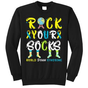 World Down Syndrome Day Rock Your Socks Awareness Tall Sweatshirt