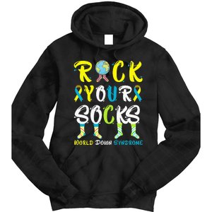 World Down Syndrome Day Rock Your Socks Awareness Tie Dye Hoodie