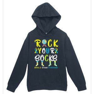 World Down Syndrome Day Rock Your Socks Awareness Urban Pullover Hoodie