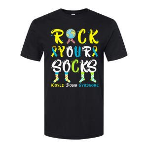 World Down Syndrome Day Rock Your Socks Awareness Softstyle CVC T-Shirt