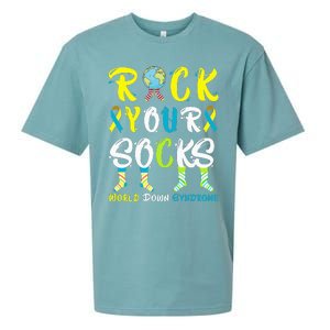 World Down Syndrome Day Rock Your Socks Awareness Sueded Cloud Jersey T-Shirt