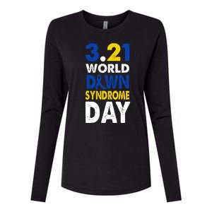 World Down Syndrome March 21st Awareness Womens Cotton Relaxed Long Sleeve T-Shirt