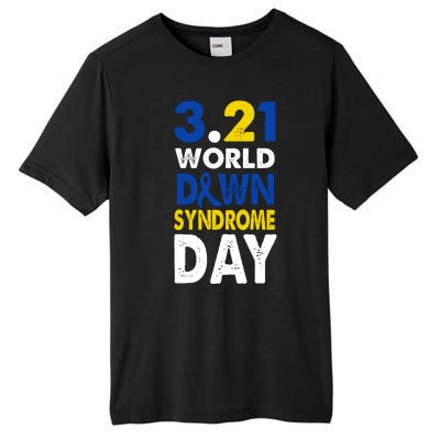 World Down Syndrome March 21st Awareness Tall Fusion ChromaSoft Performance T-Shirt