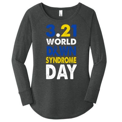 World Down Syndrome March 21st Awareness Women's Perfect Tri Tunic Long Sleeve Shirt