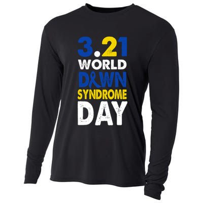 World Down Syndrome March 21st Awareness Cooling Performance Long Sleeve Crew