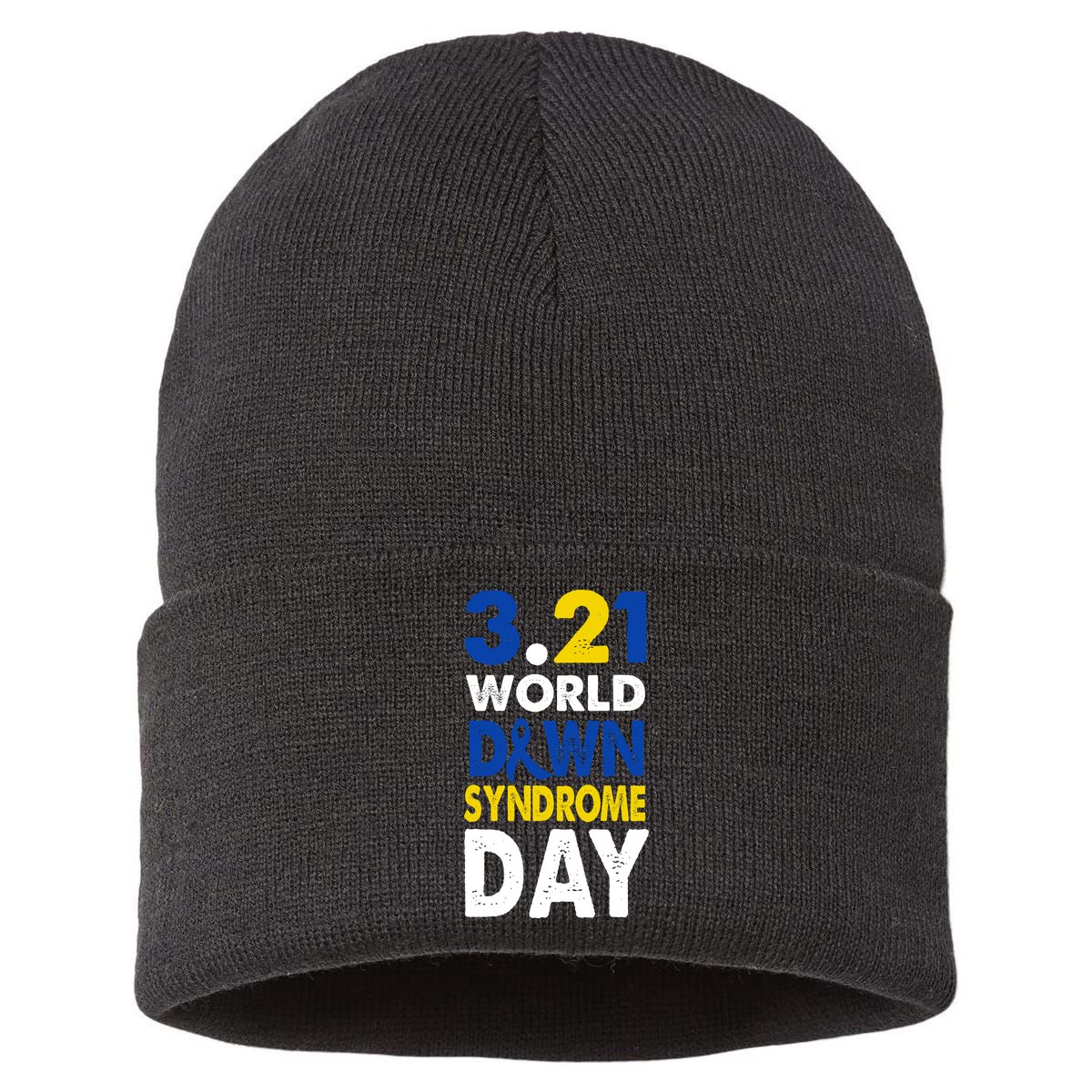 World Down Syndrome March 21st Awareness Sustainable Knit Beanie