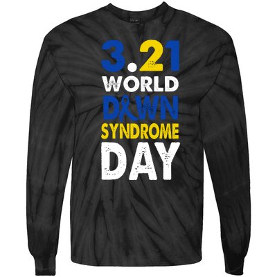 World Down Syndrome March 21st Awareness Tie-Dye Long Sleeve Shirt