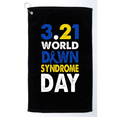 World Down Syndrome March 21st Awareness Golf Towel
