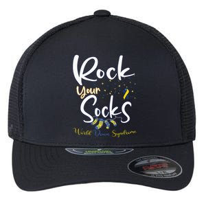 World Down Syndrome Day Rock Your Socks Awareness Flexfit Unipanel Trucker Cap