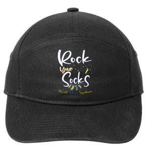 World Down Syndrome Day Rock Your Socks Awareness 7-Panel Snapback Hat