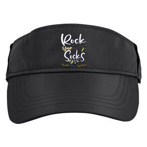 World Down Syndrome Day Rock Your Socks Awareness Adult Drive Performance Visor