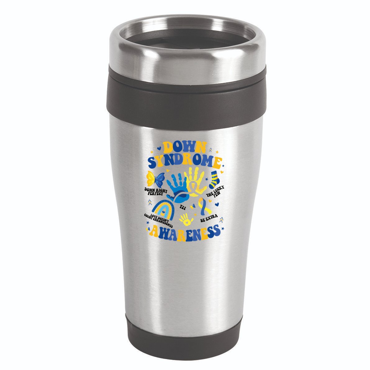 World Down Syndrome Day 321 Awareness Support 16oz Travel Tumbler