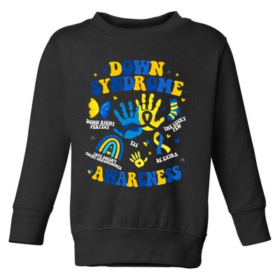 World Down Syndrome Day 321 Awareness Support Toddler Sweatshirt
