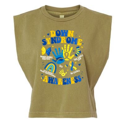 World Down Syndrome Day 321 Awareness Support Garment-Dyed Women's Muscle Tee