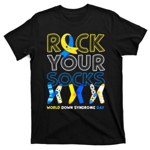 World Down Syndrome Day Rock Your Socks Awareness T-Shirt