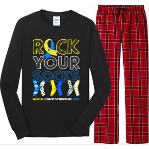 World Down Syndrome Day Rock Your Socks Awareness Long Sleeve Pajama Set