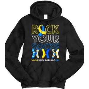 World Down Syndrome Day Rock Your Socks Awareness Tie Dye Hoodie