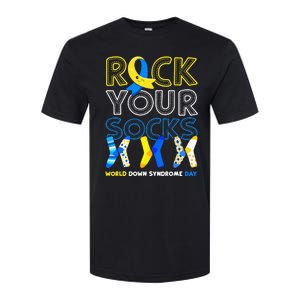 World Down Syndrome Day Rock Your Socks Awareness Softstyle CVC T-Shirt