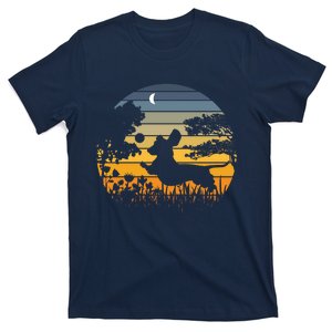 Wiener Dog Sunset Garden Nature Lover T-Shirt