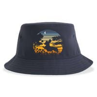 Wiener Dog Sunset Garden Nature Lover Sustainable Bucket Hat