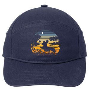 Wiener Dog Sunset Garden Nature Lover 7-Panel Snapback Hat