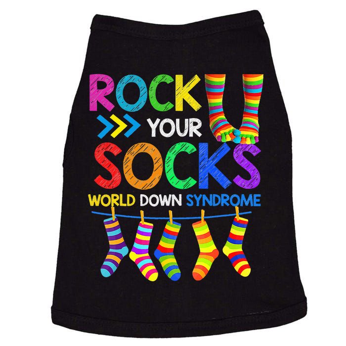 World Down Syndrome Day Rock Your Socks Awareness Doggie Tank