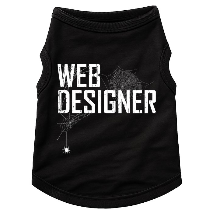 Web Designer Spider Web Doggie Tank