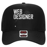 Web Designer Spider Web High Crown Mesh Back Trucker Hat