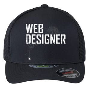 Web Designer Spider Web Flexfit Unipanel Trucker Cap