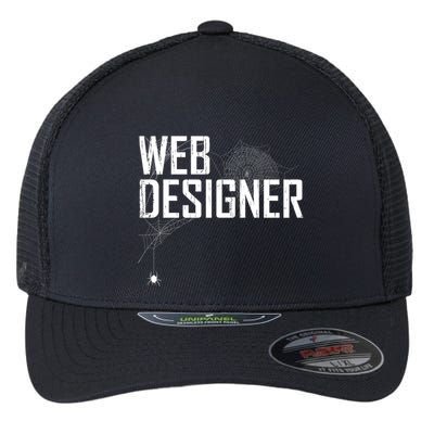 Web Designer Spider Web Flexfit Unipanel Trucker Cap