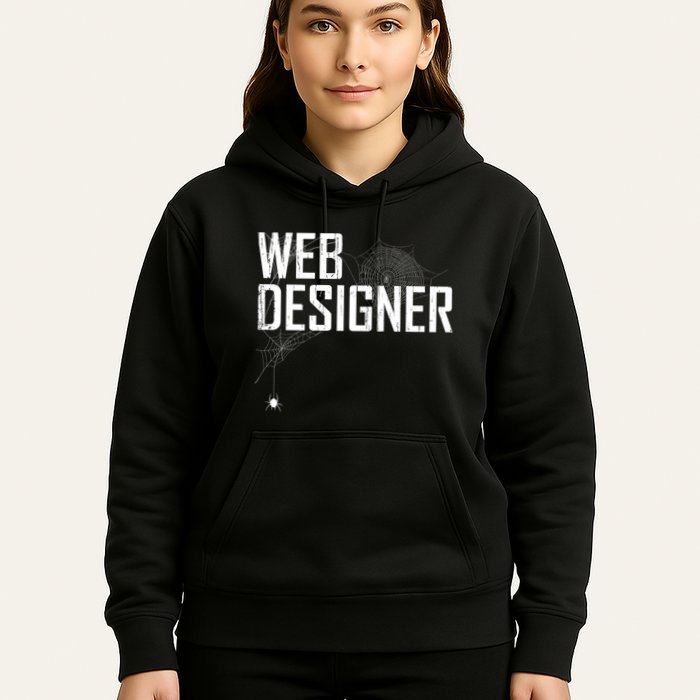 Web Designer Spider Web Hoodie
