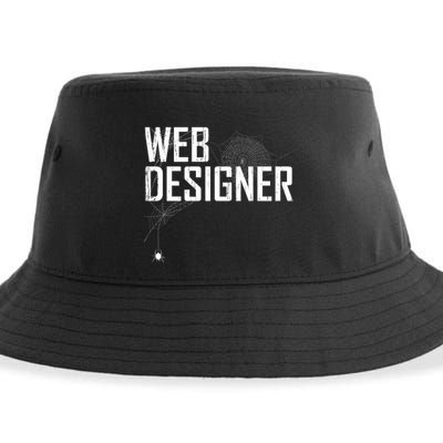 Web Designer Spider Web Sustainable Bucket Hat