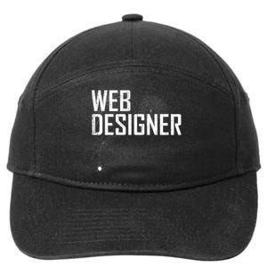 Web Designer Spider Web 7-Panel Snapback Hat