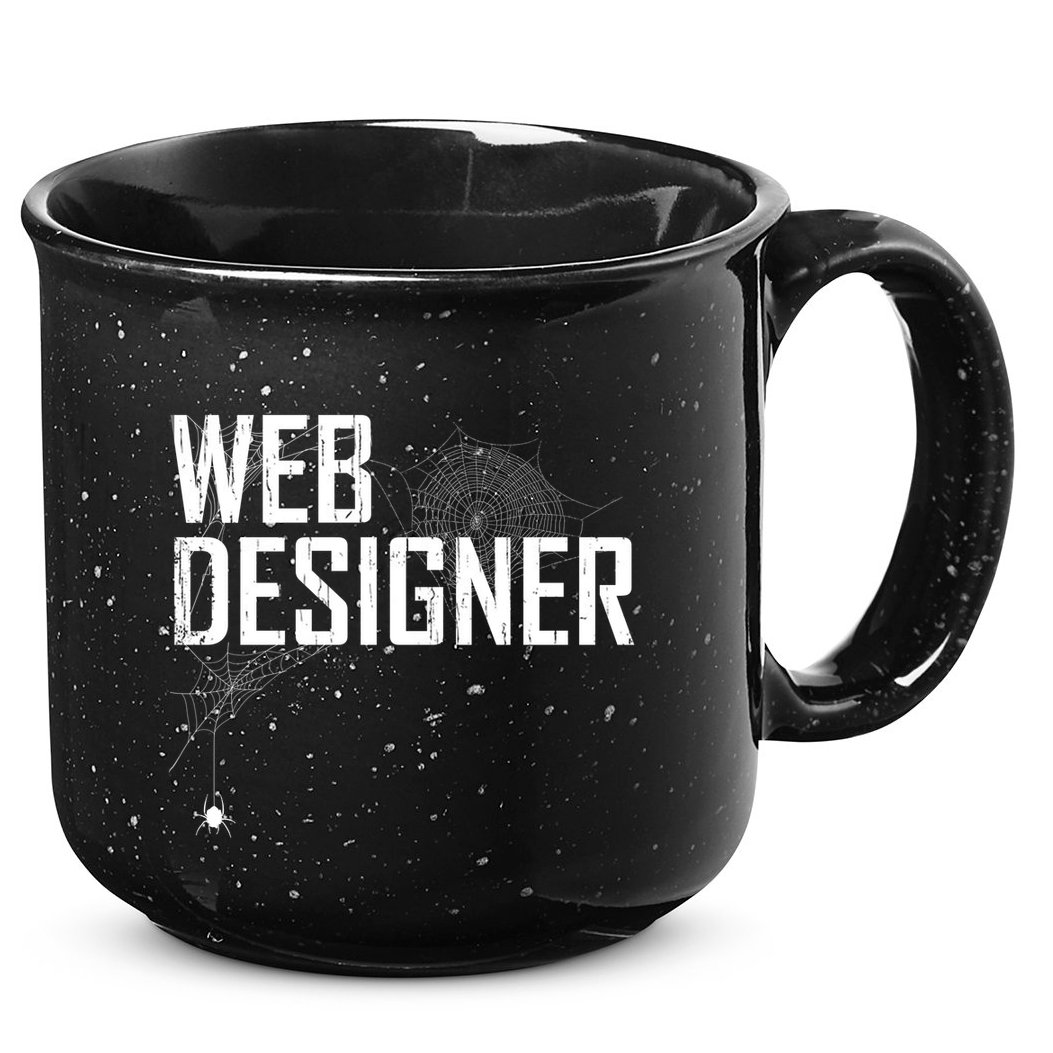 Web Designer Spider Web 15oz Campfire Ceramic Mug