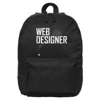 Web Designer Spider Web 16 in Basic Backpack