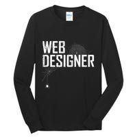 Web Designer Spider Web Tall Long Sleeve T-Shirt