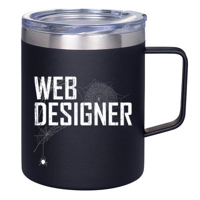 Web Designer Spider Web 12oz Stainless Steel Coffee Mug