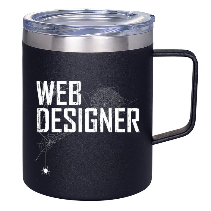 Web Designer Spider Web 12oz Stainless Steel Coffee Mug